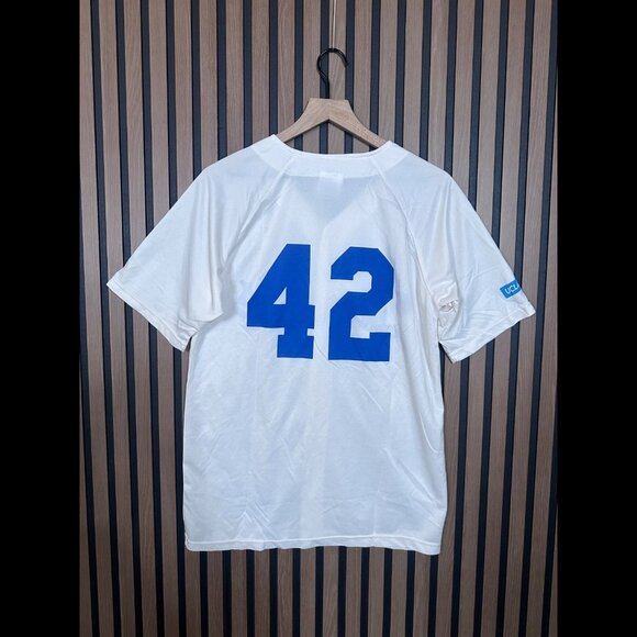 Los Angeles Dodgers Jackie Robinson Night Jersey Medium Adults #42 Button - Picture 3 of 12